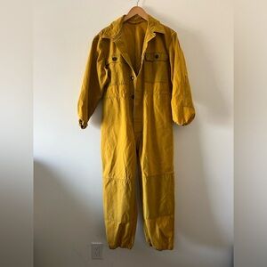 VINTAGE yellow coveralls